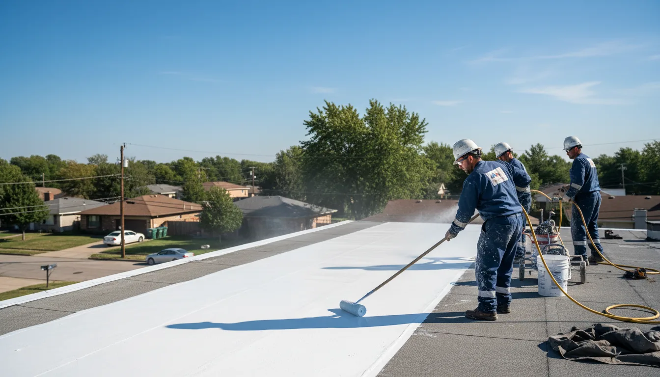 Commercial roof coating in Corapeake, NC near me